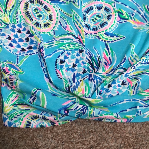 Lily Pulitzer Greer Luxletic Tank Bermuda Blue Turtle size XXS - Picture 4 of 9
